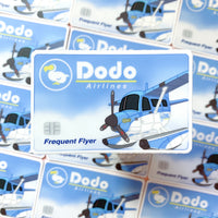 [WATERPROOF] ACNH Dodo Airlines Frequent Flyer Miles Card Vinyl Sticker Decal