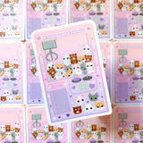 [WATERPROOF] Pandy and Friends Dreamy Arcade Claw Machine Vinyl Sticker Decal