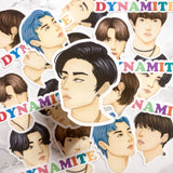 BTS DYNAMITE Die Cut Sticker