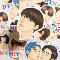 BTS DYNAMITE Die Cut Sticker