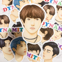 BTS DYNAMITE Die Cut Sticker