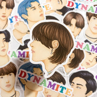 BTS DYNAMITE Die Cut Sticker