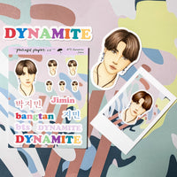 BTS DYNAMITE Sticker Sheet