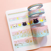 Pastel Moon Princess Foiled Washi Set