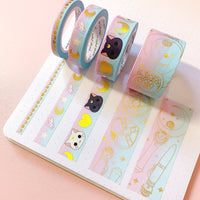 Pastel Moon Princess Foiled Washi Set