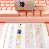 Pastel Moon Princess Foiled Washi Set