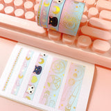 Pastel Moon Princess Foiled Washi Set