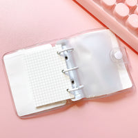 White Clear Mini Binders