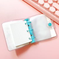 Blue Clear Mini Binders