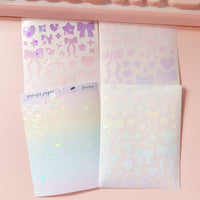 Bujo Deco Shapes - Dainty Holographic V2- BCS001-V2