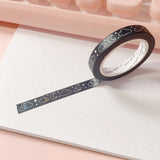 Washi Tape - 7mm Skinny Midnight Moonlight Foiled Washi Tape