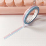 Washi Tape - 7mm Skinny Cotton Candy Moonlight Foiled Washi Tape