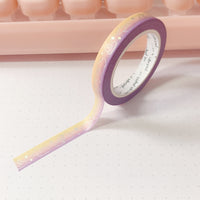Washi Tape - 7mm Skinny Dreamy Moonlight Foiled Washi Tape