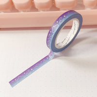 Washi Tape - 7mm Skinny Mystical Moonlight Foiled Washi Tape