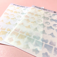 Bujo Deco Shapes - Cloud Bank CLEAR - BCS006