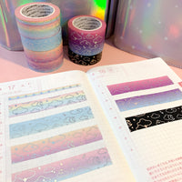 Midnight Moonlight Foiled Washi Tape