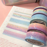Cotton Candy Moonlight Foiled Washi Tape