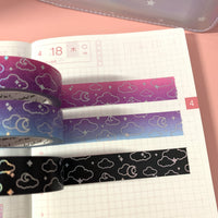 Midnight Moonlight Foiled Washi Tape