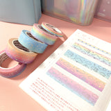 Pastel Rainbow Moonlight Foiled Washi Tape