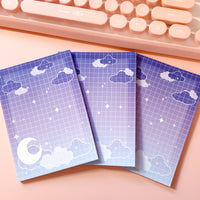 Large Memo Pad -- Glacial Moonlight -- B Grade