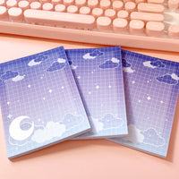 Large Memo Pad -- Glacial Moonlight -- B Grade
