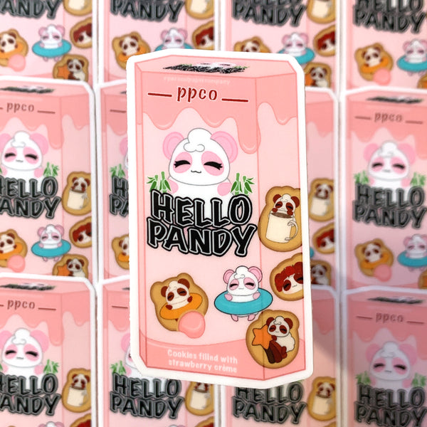 [WATERPROOF] Hello Pandy Strawberry Hello Panda Vinyl Sticker Decal