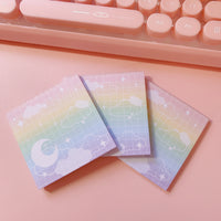 Small Memo Pad -- Rainbow Moonlight -- B Grade
