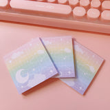 Small Memo Pad -- Rainbow Moonlight -- B Grade