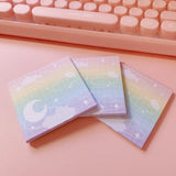 Small Memo Pad -- Rainbow Moonlight -- B Grade