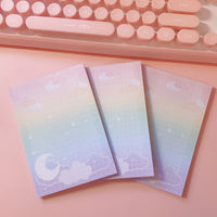 Large Memo Pad -- Rainbow Moonlight -- B Grade