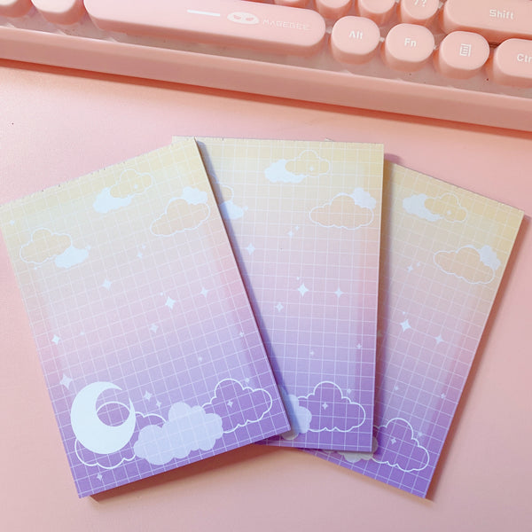 Large Memo Pad -- Dreamy Moonlight -- B Grade