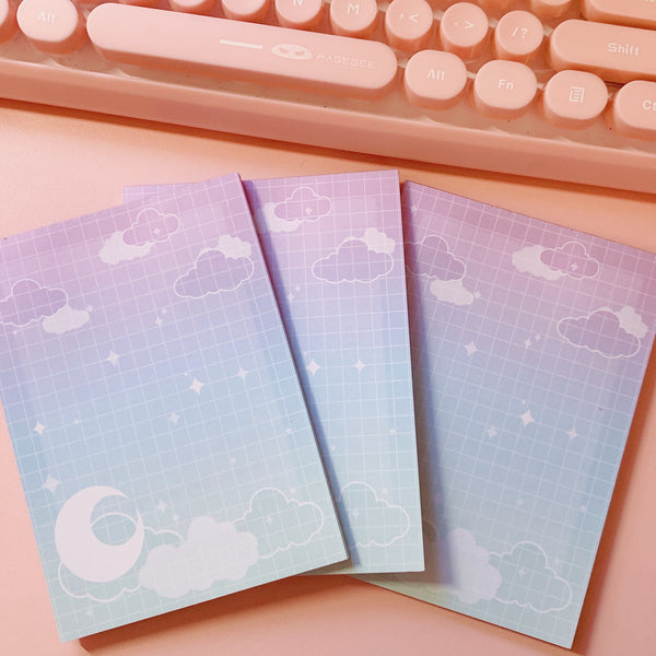 Large Memo Pad -- Fantasy Moonlight -- B Grade