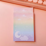 Large Memo Pad -- Rainbow Moonlight -- C Grade