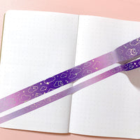 Washi Tape - 15mm/7mm Celestial Moonlight Foiled Washi Tape Set