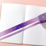Washi Tape - 15mm/7mm Celestial Moonlight Foiled Washi Tape Set