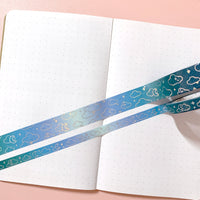 Washi Tape - 15mm/7mm Cosmic Moonlight Foiled Washi Tape Set