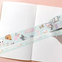 Washi Tape - 25mm/10mm Mint Pandy's Studio CMYK Washi Tape Set