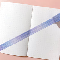 Washi Tape - Soft Galaxy Blue Grid
