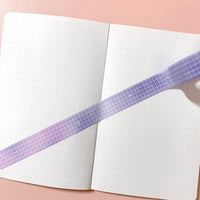 Washi Tape - Soft Galaxy Purple Grid