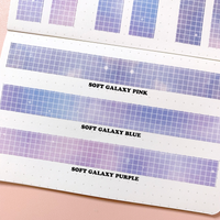 Washi Tape - Soft Galaxy Purple Grid