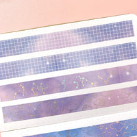 Washi Tape - Soft Galaxy Pink Grid
