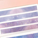 Washi Tape - Soft Galaxy Pink Grid