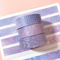 Washi Tape - Soft Galaxy Pink Grid