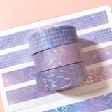Washi Tape - Soft Galaxy Pink Grid