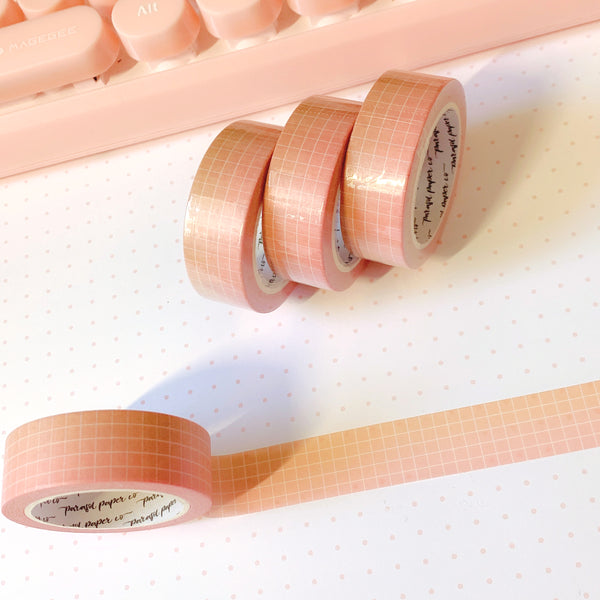 Washi Tape - Peachy Gradient Grid