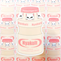 [WATERPROOF] Mochi Nyakult Yakult Yogurt Drink Vinyl Sticker Decal