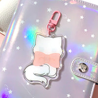 Pandy and Friends Boba Cat Acrylic Keychain