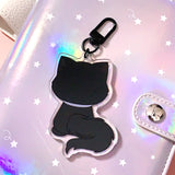 Pandy and Friends Boba Cat Acrylic Keychain