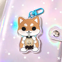 Pandy and Friends Boba Dogs Acrylic Keychain