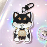 Pandy and Friends Boba Dogs Acrylic Keychain